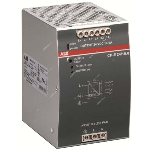 ABB Switch Mode Power Supply, CP-E-24-10A, 240W, 24VDC, 10A