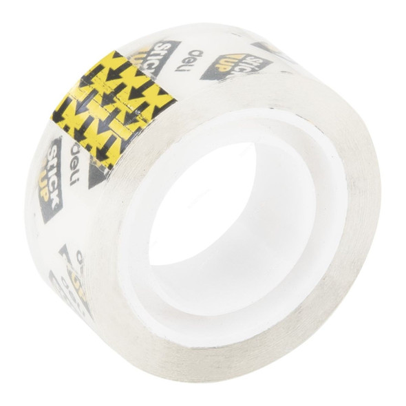Deli Office Tape, 1/2 Inch Width x 25 Yards Length, Clear, 12 Pcs/Pack