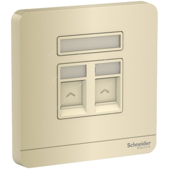 Schneider Electric Electrical Wall Plate, E8332RJS-WG, AvatarOn, 2 Gang, 1.5A, Wine Gold