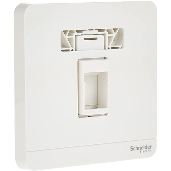 Schneider Electric Electrical Wall Plate, E8331RJS-WE, AvatarOn, 1 Gang, White