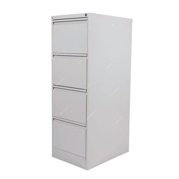 Rigid Vertical Filing Cabinet, RGD-14, MS Steel, 4 Drawer, 1320MM Height x 465MM Width, Grey