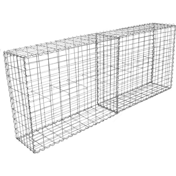 Admax Gabion Basket With Outdoor Spiral, ADG109530410, Galvanized Steel, 1000MM Length x 950MM Height, 4MM Wire Dia