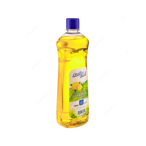 Soft n Cool Dishwashing Liquid, Lemon, 750ML, 12 Pcs/Pack