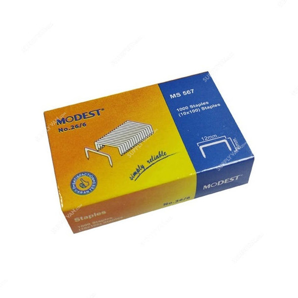 Modest Stapler Pin, MS-567, 26/6, 1000 Pcs/Box