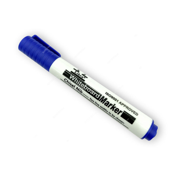 Libra Whiteboard Marker, Chisel Tip, Blue