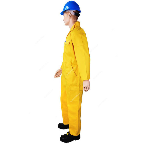 Ameriza Safety Coverall, Chief C, 100% Twill Cotton, XL, Yellow