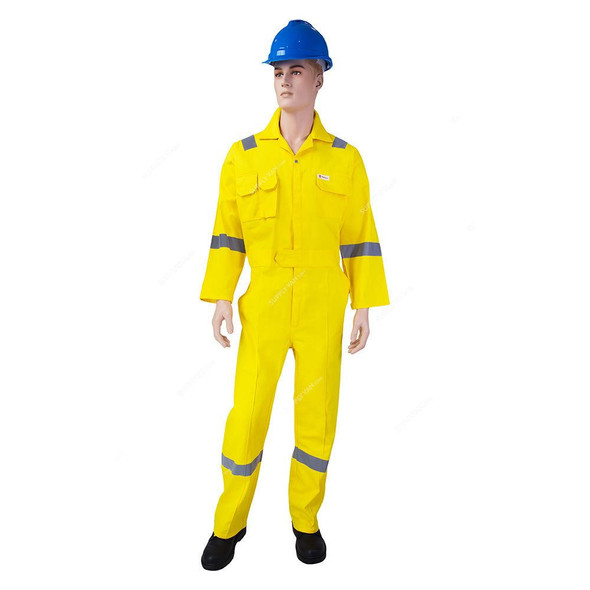 Empiral Safety Coverall, Comfort C, 100% Cotton, XL, Yellow