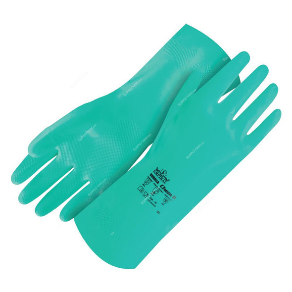 Empiral Nitrile Coated Gloves, Gorilla Chem II, Nitrile, XL, Green
