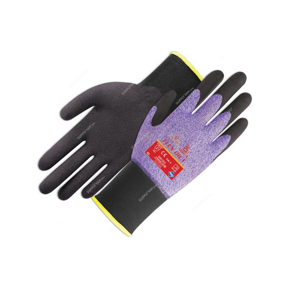 Empiral HPT Coated Gloves, Gorilla Flex Oil I, M, Purple/Black