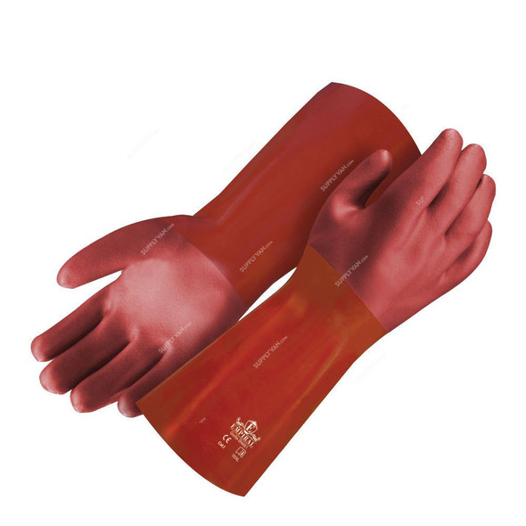 Empiral PVC Dipped Gloves, Gorilla Shield I, PVC, XL, Burgundy