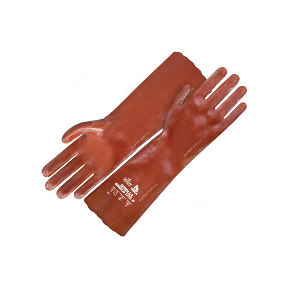 Empiral PVC Dipped Gloves, Gorilla Shield Lite II, PVC, M, Burgundy