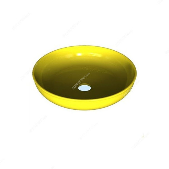 Matsuda Spare Basin For Eye Washer, F150, ABS Plastic, 11.5 Inch Dia, Yellow