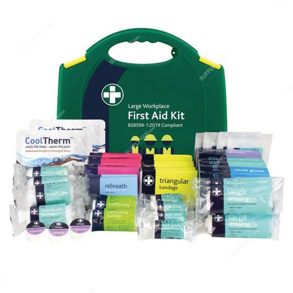 Reliance Medical Large Workplace First Aid Kit, FA-348, Green, 188 Pcs/Kit
