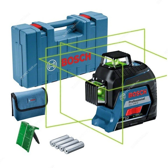 Bosch Professional Line Laser, GLL-3-80-G, 1.5V, 30 Mtrs