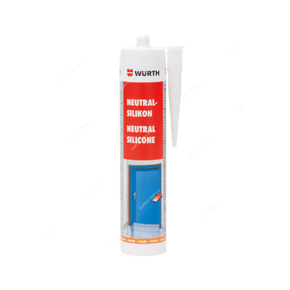 Wurth Neutral Silicone Sealant, 300ML, Transparent