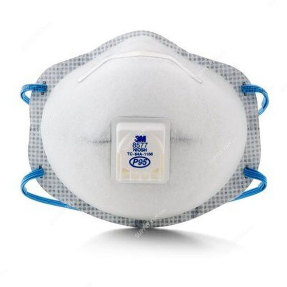 3M Particulate Respirator, 3M8577, Carbon, White