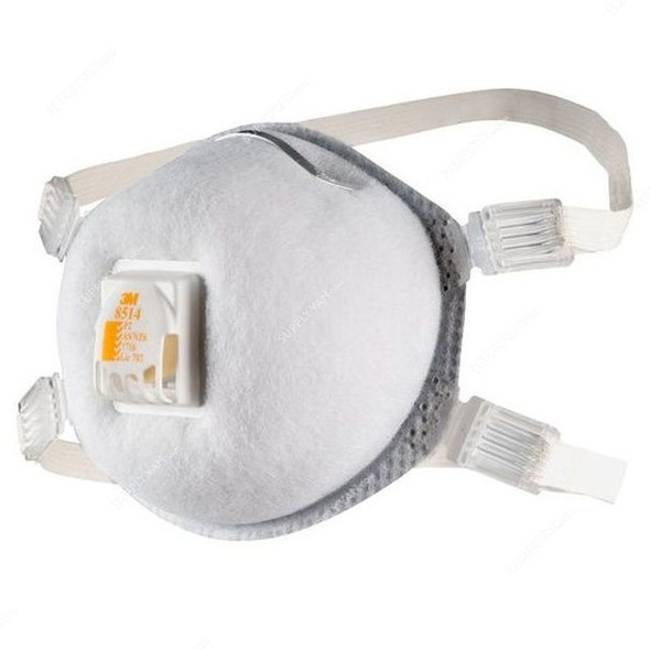 3M Welding Respirator, 3M8514, Respirator N95, White