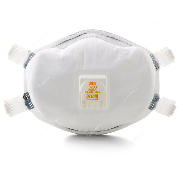 3M Particulate Respirator, 3M8233, N100, Grey