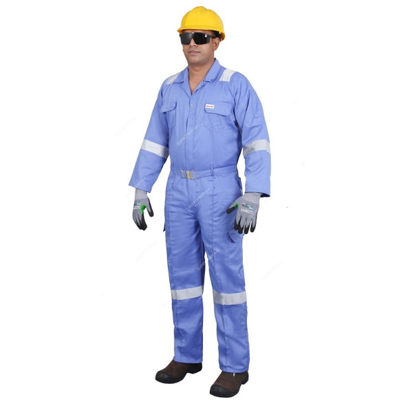 Vaultex Coverall, ASK, Twill Cotton, 190GSM, M, Petrol Blue