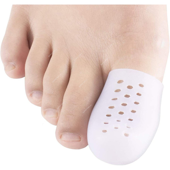 Big Toe Protector, Silicone, 2CM Dia x 4CM Length, White, 10 Pcs/Pack