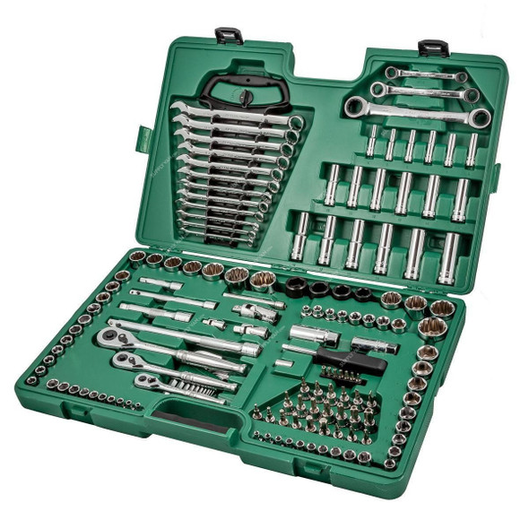 Sata 6 and 12 Point Socket Wrench Set, ST09510L, 150 Pcs/Set