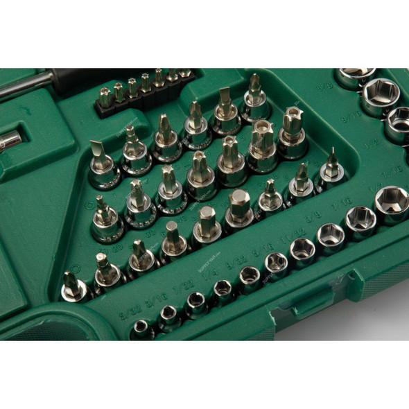 Sata 6 and 12 Point Socket Wrench Set, ST09510L, 150 Pcs/Set