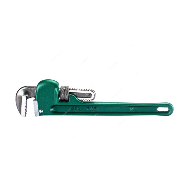 Sata Heavy Duty Pipe Wrench, ST70815ST, Chrome Vanadium Steel, 14 Inch Length