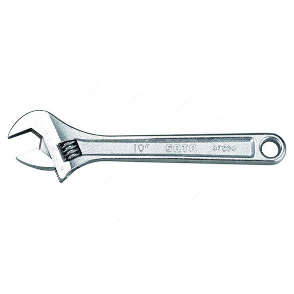 Sata Adjustable Wrench, ST47204SC, 33.3MM Jaw Capacity, 10 Inch Length