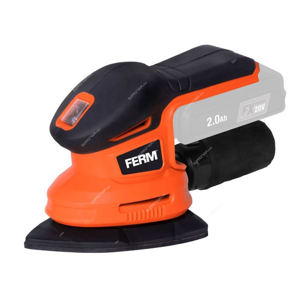 Ferm Cordless Random Orbital Sander, PSM1033, 20V