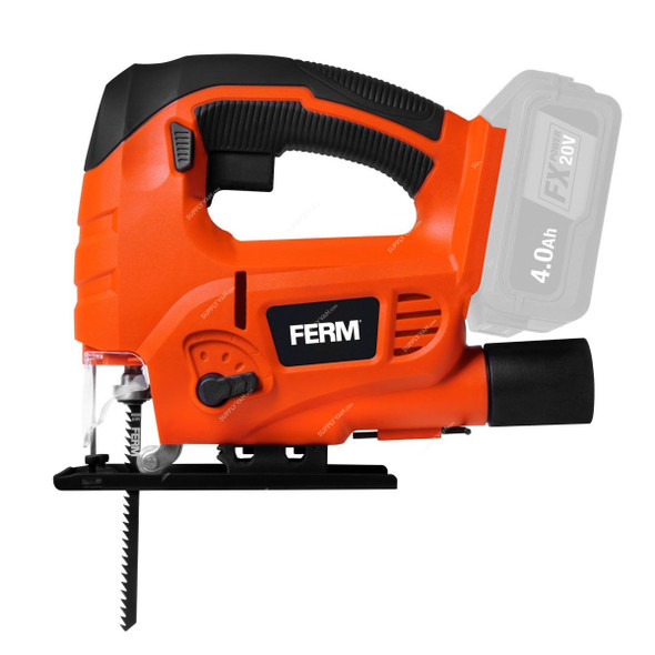 Ferm Cordless Jigsaw, JSM1039, 20V, 18MM Stroke Length