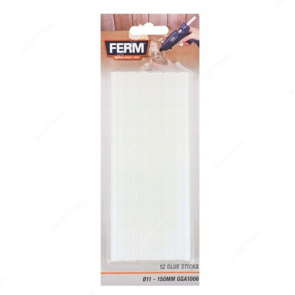 Ferm Glue Stick, GGA1006, 11MM Dia x 150MM Length, 12 Pcs/Pack