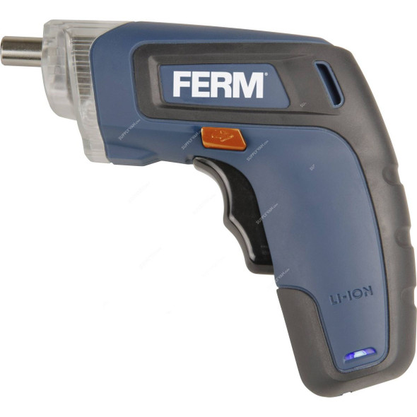 Ferm Cordless Screwdriver Kit, CDM1135, 4V, 1.5Ah, 13 Pcs/Kit