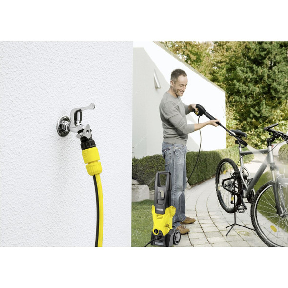 Karcher K3 High Pressure Washer, 16018380, 1.6kW, 20-120 Bar, Black/Yellow