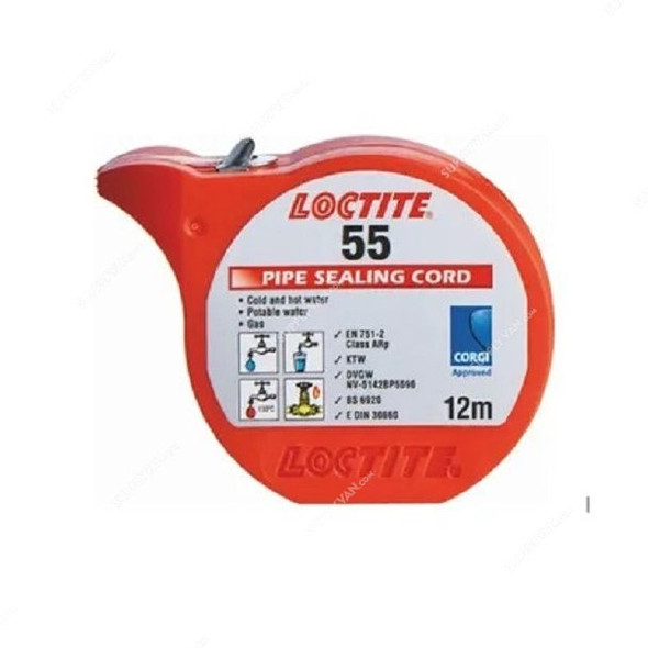 Loctite Pipe Sealing Cord, 55, 12 Mtrs Length