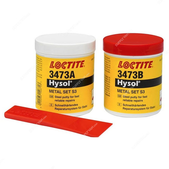 Loctite S3 Metal Epoxy Adhesive Set, 3473, 500GM, 2 Pcs/Set