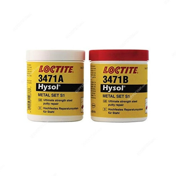 Loctite S1 Metal Epoxy Adhesive Set, 3471, 500GM, 2 Pcs/Set