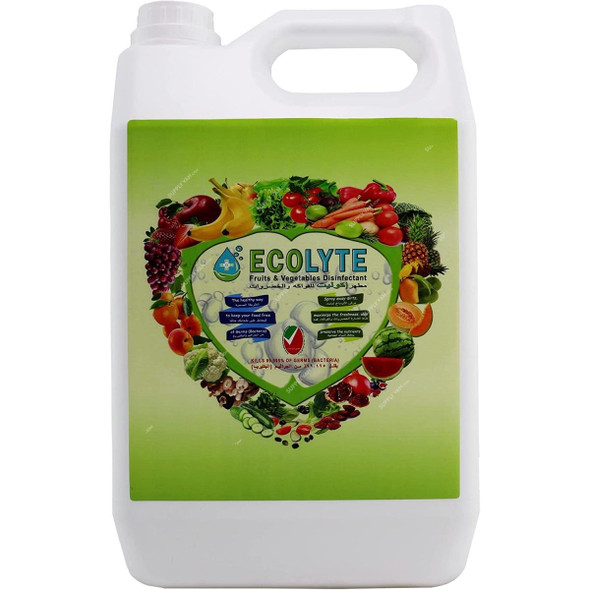 Ecolyte Plus 100% Natural Fruits and Vegetables Disinfectant, 5 Ltrs