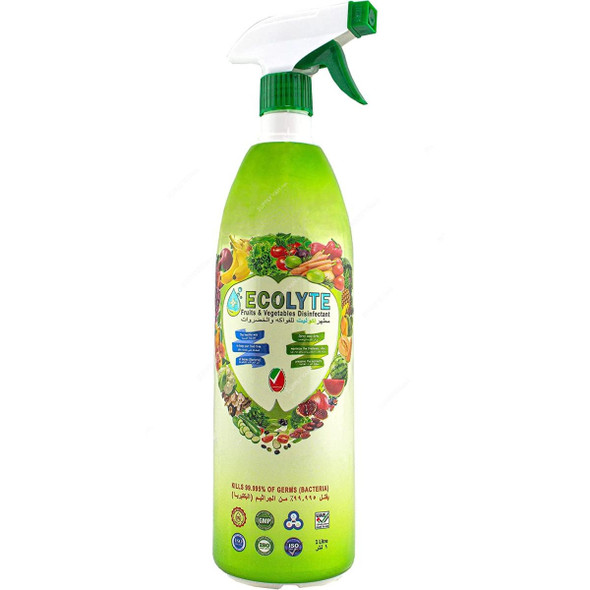 Ecolyte Plus 100% Natural Fruits and Vegetables Disinfectant, 1 Ltr