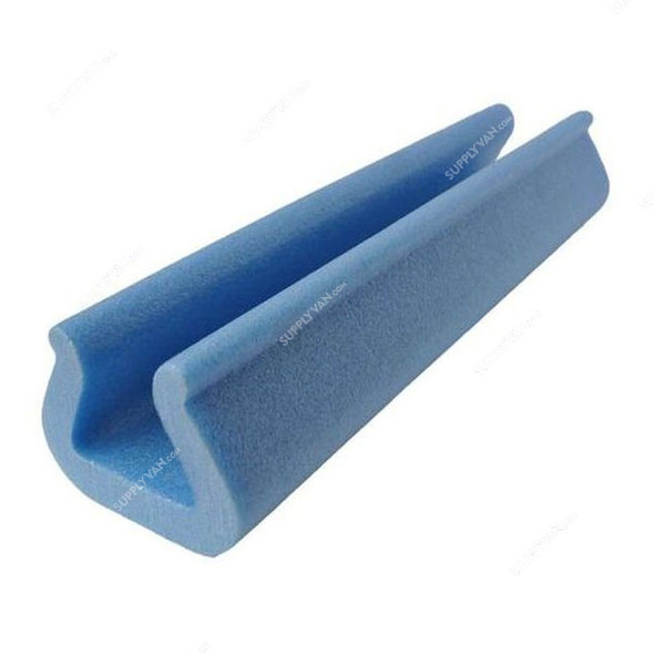 U-Profile Foam Edge Protector, 10MM Thk, 3.2CM Width x 6CM Height, 5 Mtrs Length, Blue
