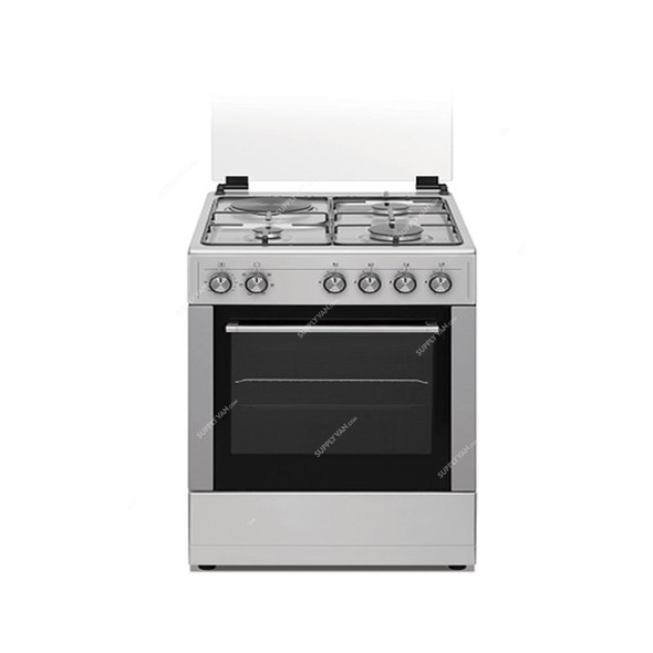 Venus Freestanding Gas Cooker With Electric Oven And Grill, VC5531ESD, 3 Burner, 55CM Width x 50CM Depth, Silver