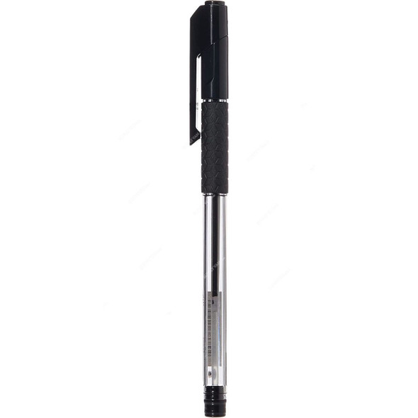 Deli Ball Point Pen With Low Viscosity Ink, EQ01520, 0.5MM, Black, 12 Pcs/Pack