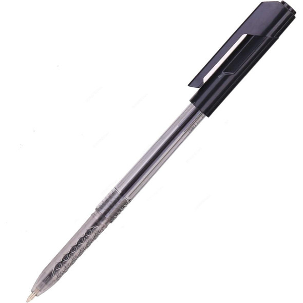 Deli Ball Point Pen With Low Viscosity Ink, EQ01120, 1.0MM, Black, 50 Pcs/Pack