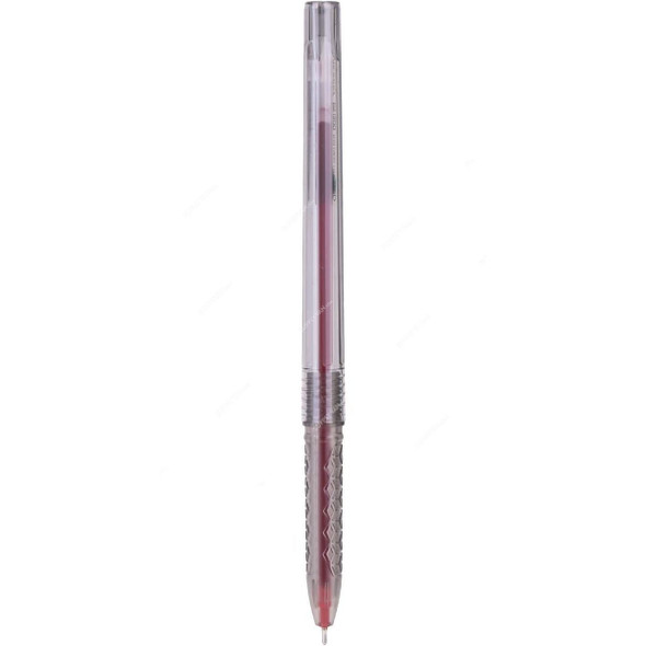 Deli Ball Point Pen With Low Viscosity Ink, EQ01040, 0.7MM, Red, 50 Pcs/Pack