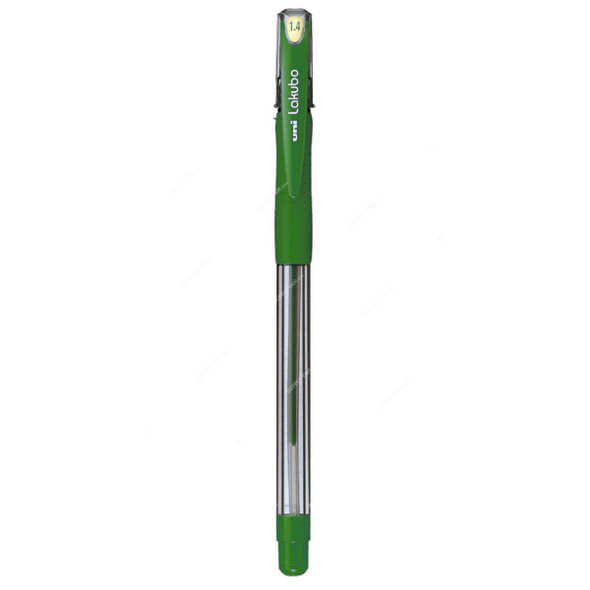 Uni-Ball Ball Point Pen, SG100F-GN, Lakubo, 0.7MM Tip, Green, 12 Pcs/Pack