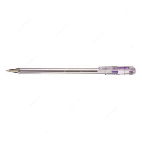 Pentel Superb Ball Point Pen, PE-BK77-V, 0.7MM Tip, Violet, 12 Pcs/Pack