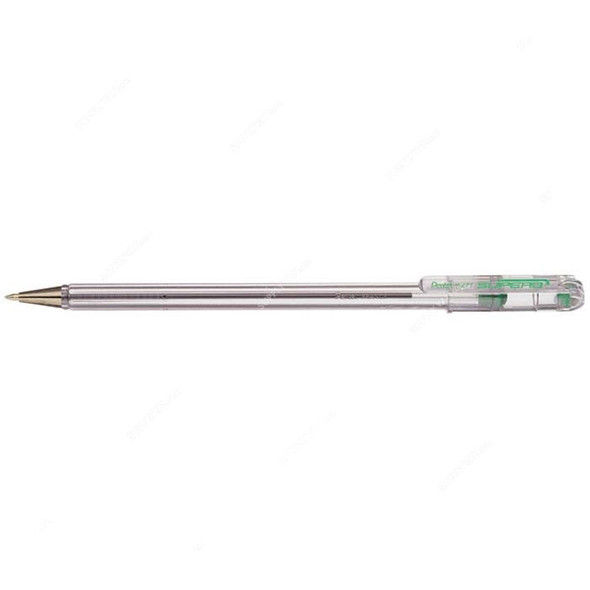 Pentel Superb Ball Point Pen, PE-BK77-D, 0.7MM Tip, Green, 12 Pcs/Pack