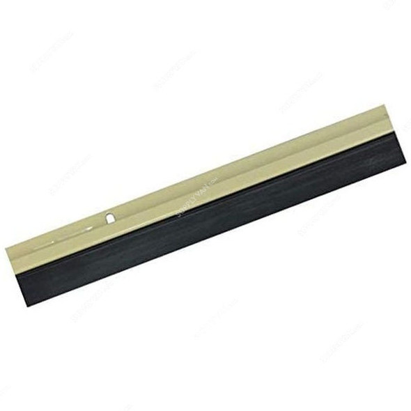 Robustline Door Bottom Brush Seal, Aluminium/Rubber, 100CM Length, Beige
