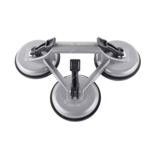 Robustline Heavy Duty Triple Suction Cup, 115MM Dia, Aluminium Alloy, 200 Lbs. Weight Capacity, 2 Pcs/Pack