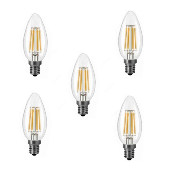 Robustline LED Candle Filament Bulb, AKW-2-1001-KH01, 4W, E14, 2700K, Warm White
