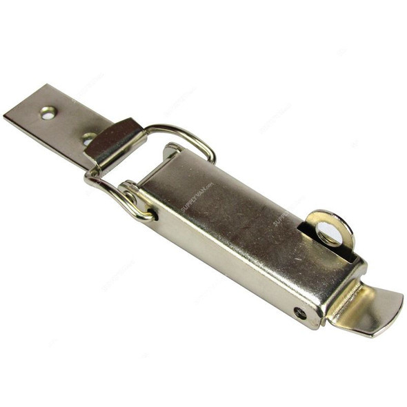 Robustline Attache Clip With Locking Hook, 8330, 90MM, Satin Nickel Plated